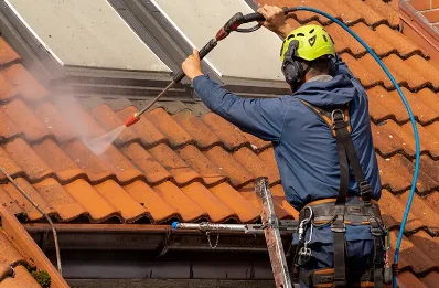 Démoussage et hydrofuge de toiture à Monsures